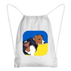 Рюкзак-мешок Патрон на фоне флага - PrintSalon
