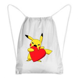Рюкзак-мешок Pikachu Heart - PrintSalon