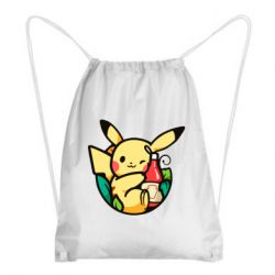Рюкзак-мешок Pikachu with ketchup - PrintSalon