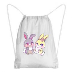 Рюкзак-мешок Rabbits In Love - PrintSalon