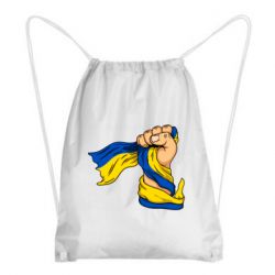 Рюкзак-мешок Рука с украинским флагом - PrintSalon