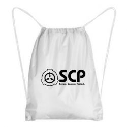 Рюкзак-мішок SCP logo text - PrintSalon