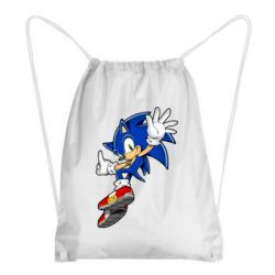 Рюкзак-мешок Sonic and the jump - PrintSalon