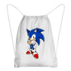 Рюкзак-мешок Sonic with smile - PrintSalon