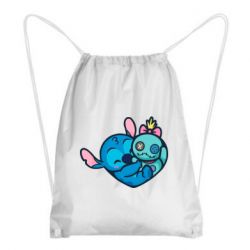 Рюкзак-мешок Стич с куклой - PrintSalon