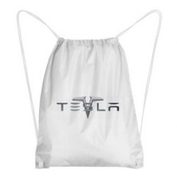 Рюкзак-мешок Tesla Car logo - PrintSalon