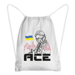 Рюкзак-мешок Украинский летчик - PrintSalon