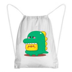 Рюкзак-мешок Уточка в костюме динозавра - PrintSalon