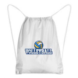 Рюкзак-мешок Volleyball text and ball - PrintSalon