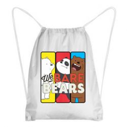 Рюкзак-мешок We bare bears collage - PrintSalon