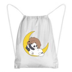 Рюкзак-мешок We bare bears sleep - PrintSalon