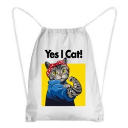 Рюкзак-мешок Yes I Cat - PrintSalon