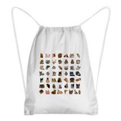 Рюкзак-мешок Коты мем. - PrintSalon