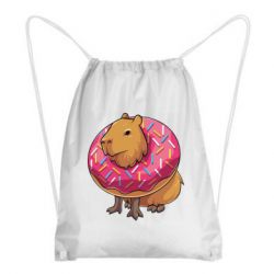 Рюкзак-мешок Пончик с капибарой - PrintSalon