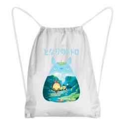 Рюкзак-мешок Тоторо на рыбалке - PrintSalon