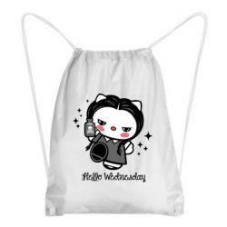 Рюкзак-мешок Wednesday Hello Kitty - PrintSalon