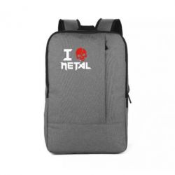 Рюкзак для ноутбука I love metal - PrintSalon