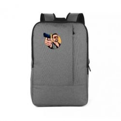 Рюкзак для ноутбука Лебовски с пушкой - PrintSalon