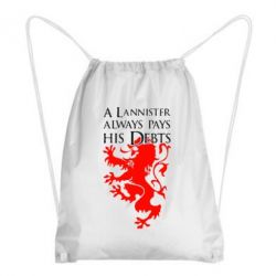 Рюкзак-мішок A Lannister always pays his debts - PrintSalon