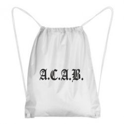 Рюкзак-мішок A.C.A.B - PrintSalon