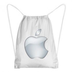 Рюкзак-мешок Apple Silver - PrintSalon