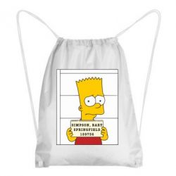 Рюкзак-мешок Барт в тюряге - PrintSalon
