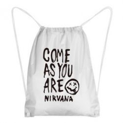 Рюкзак-мішок Come as you are Nirvana - PrintSalon