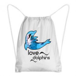 Рюкзак-мешок Дельфин - PrintSalon