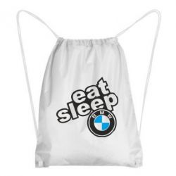 Рюкзак-мешок Eat, sleep, BMW - PrintSalon