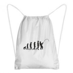 Рюкзак-мешок Эволюция рыбака - PrintSalon