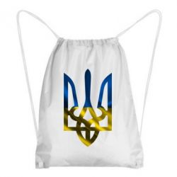 Рюкзак-мішок Герб на фоні прапора - PrintSalon