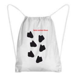 Рюкзак-мішок Here comes Linux - PrintSalon