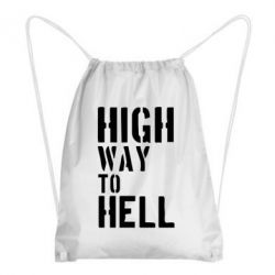 Рюкзак-мішок High way to hell - PrintSalon