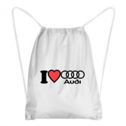 Рюкзак-мешок I love audi - PrintSalon