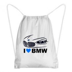 Рюкзак-мешок I love BMW 2 - PrintSalon