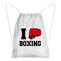 Рюкзак-мешок I love boxing - PrintSalon