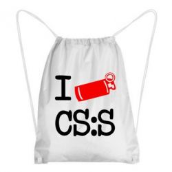 Рюкзак-мішок I love CS Source - PrintSalon