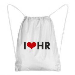 Рюкзак-мешок I love HR - PrintSalon