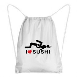 Рюкзак-мешок I love sushi - PrintSalon