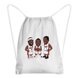Рюкзак-мешок "James, Wade and Bosh" - PrintSalon