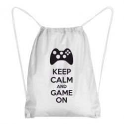 Рюкзак-мешок KEEP CALM and GAME ON - PrintSalon