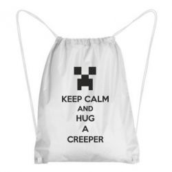 Рюкзак-мешок KEEP CALM and HUG A CREEPER - PrintSalon