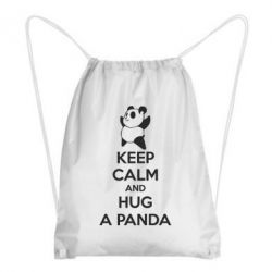 Рюкзак-мешок KEEP CALM and HUG A PANDA - PrintSalon