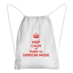 Рюкзак-мешок KEEP CALM and LISTEN to DEPECHE MODE - PrintSalon