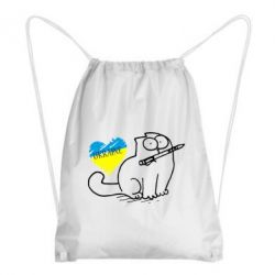 Рюкзак-мішок Кіт-патріот - PrintSalon
