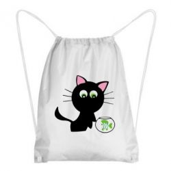 Рюкзак-мешок Кошечка и аквариум - PrintSalon