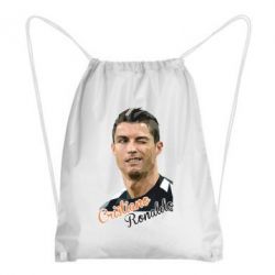 Рюкзак-мешок Криштиану Роналду, полигональный портрет - PrintSalon