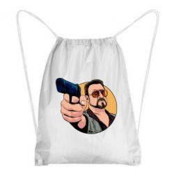 Рюкзак-мешок Лебовски с пушкой - PrintSalon