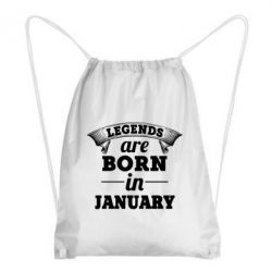 Рюкзак-мешок Legends are born in January - PrintSalon