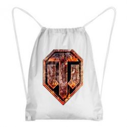 Рюкзак-мішок Логотип World Of Tanks "Розпечений метал"-PrintSalon Рюкзак-мішок Логотип World Of Tanks "Розпечений метал"